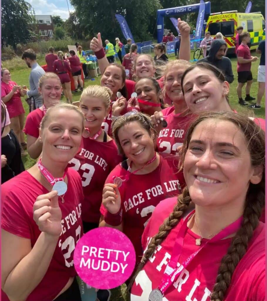 Women of Advance TRS completing Pretty Muddy in 2023