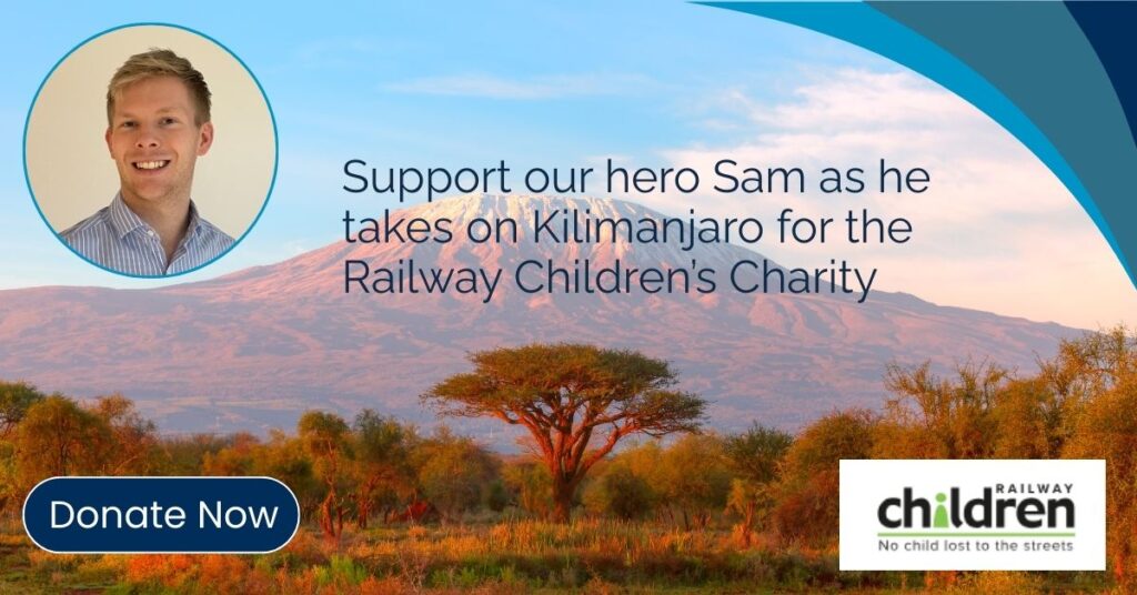 Sam Riley takes on Kilimanjaro for Railway Children's Charity