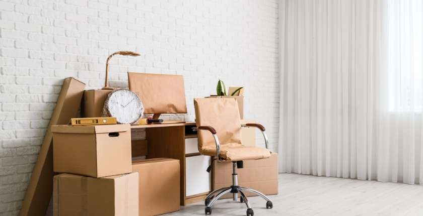 House move - moving boxes